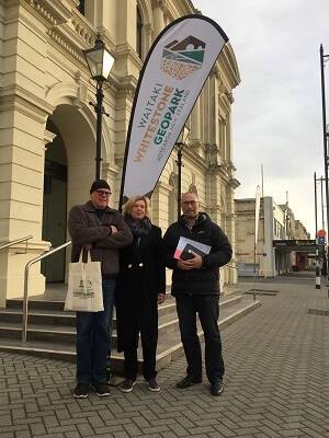 Geoff Robyn Holden outside Waitaki District Council